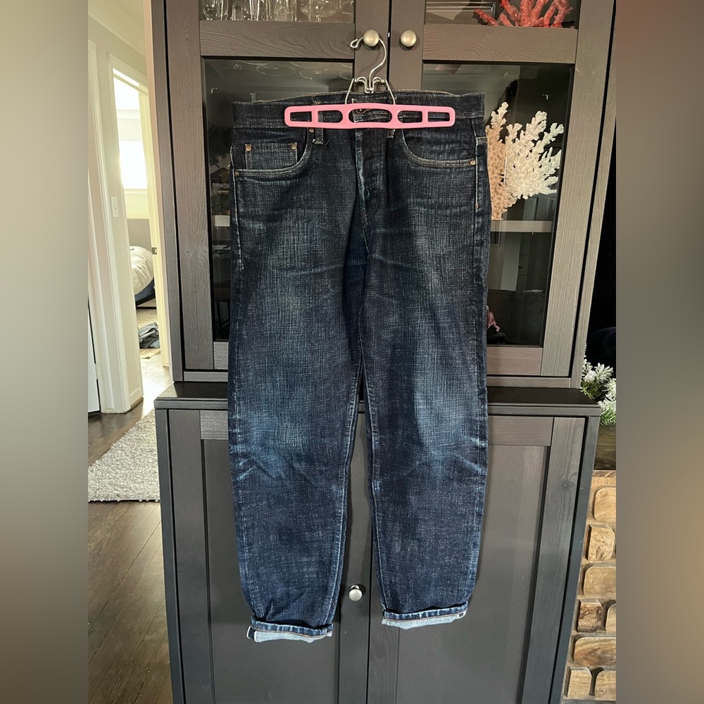 Men’s Unbranded UB665 Relaxed Tapered Fit - 16oz Indigo Selvedge Denim